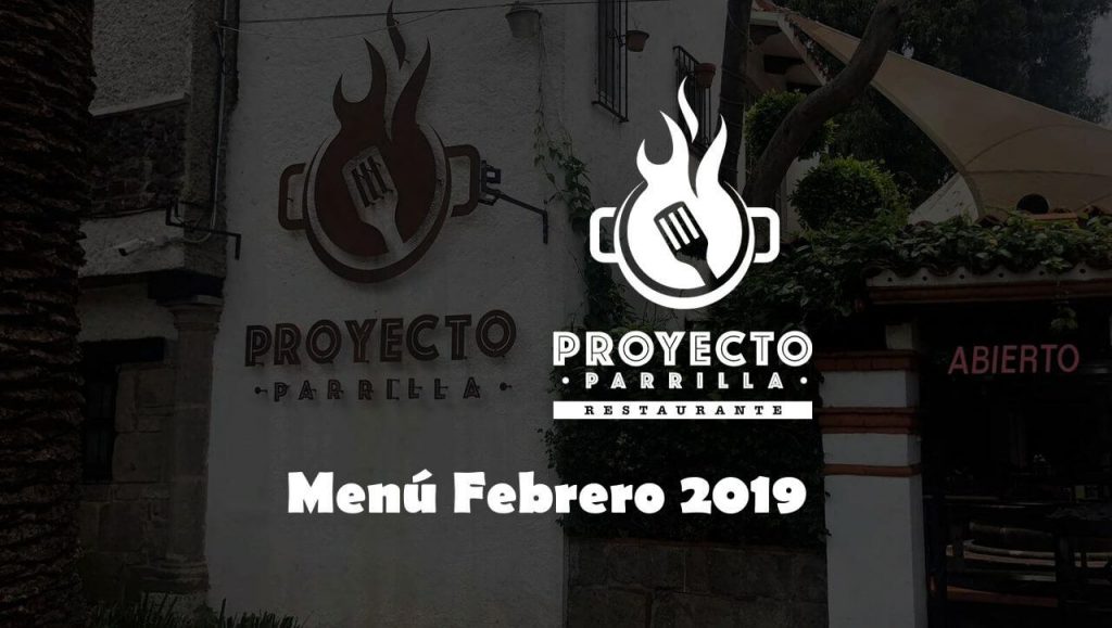 Menú Proyecto Parrilla Restaurante febrero 2019