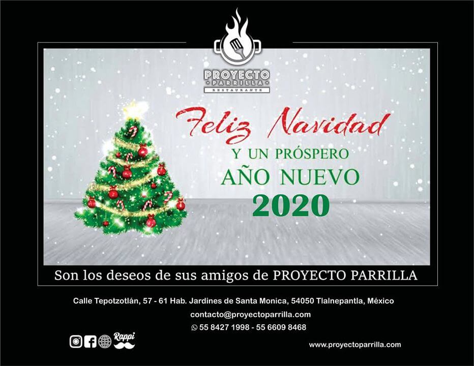 Feliz Navidad te desea Proyecto Parrilla
